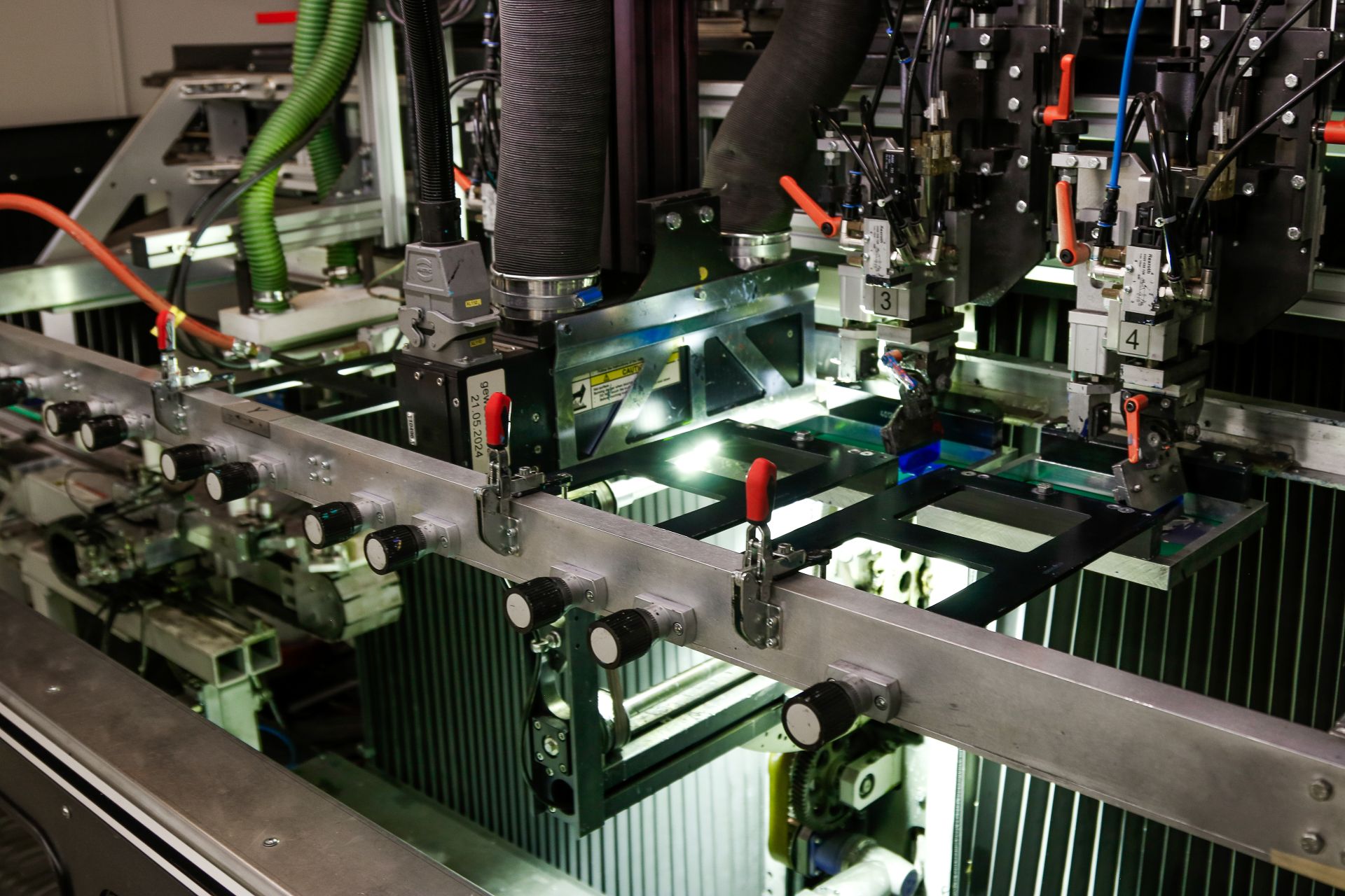 UV-Siebdruck Maschine in Action