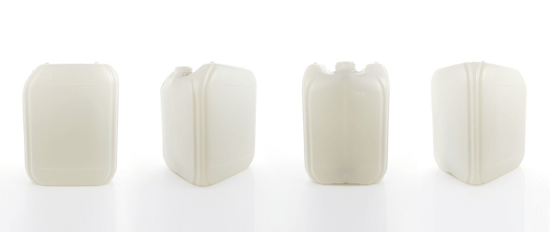 4 Re-line Kanister in hellem Ton